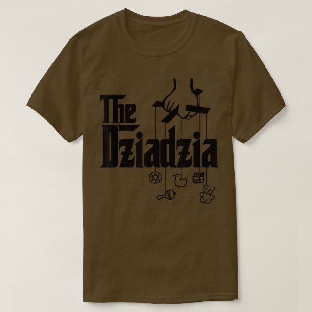 Camiseta Mens The Dziadzia Polish Grandfather Baby Shower  (Diseño del anverso)