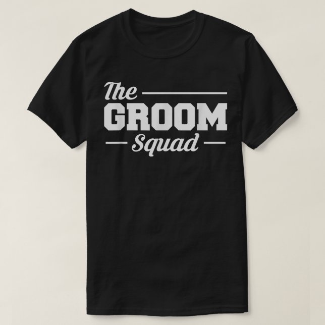 Camiseta Mens The Groom SquadWedding Bachelor Party  (Diseño del anverso)