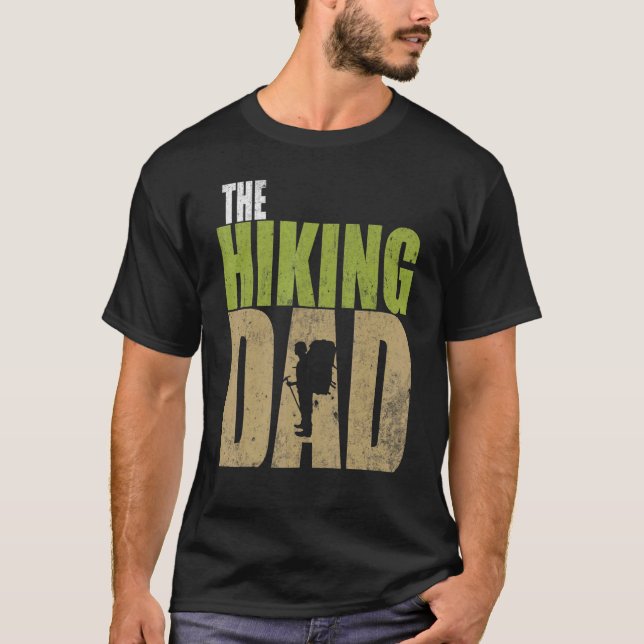 Camiseta Mens The Hiking Dad Bushcraft Outdoor Hiking Fathe (Anverso)