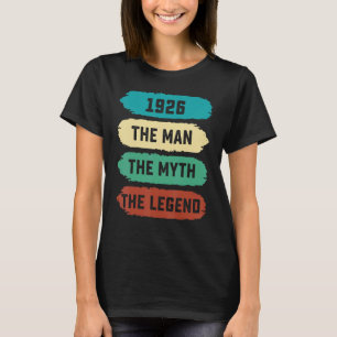 Camiseta Mens The Man Myth Legend 1926 96th Birthday for 9
