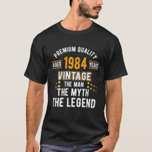 Camiseta Mens The Man Myth Legend 1984 39th Birthday For 39