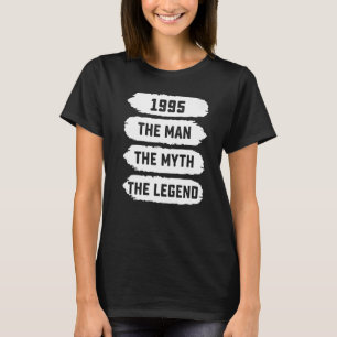 Camiseta Mens The Man Myth Legend 1995 27th Birthday for 2