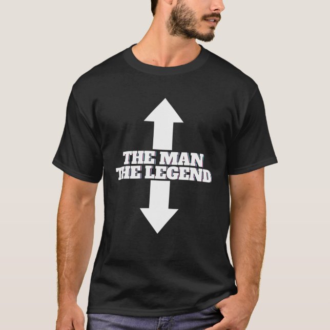 Camiseta Mens The Man The Legend The Man The Legend Man Mac (Anverso)
