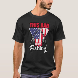 Camiseta Mens This Dad Loves Fishing Best Fisher Daddy Mens