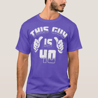 Camiseta Mens This Guy Is 40 40th Birthday