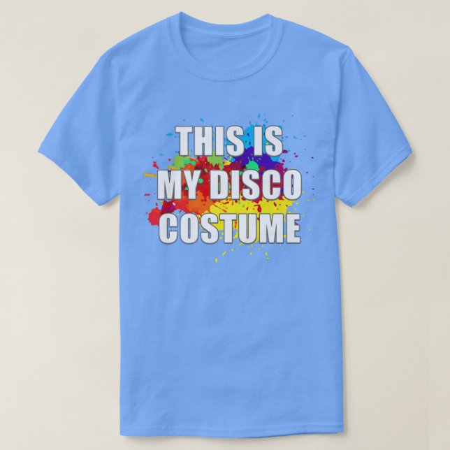 Camiseta Mens This Is My Disco Costume 80s Funky Night Retr (Diseño del anverso)