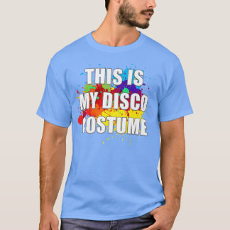 Camiseta Mens This Is My Disco Costume 80s Funky Night Retr
