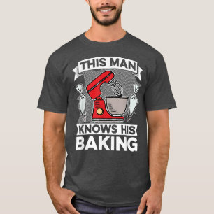 Camiseta Mens This Man Knows His Baking - Muffins Cookie Ba