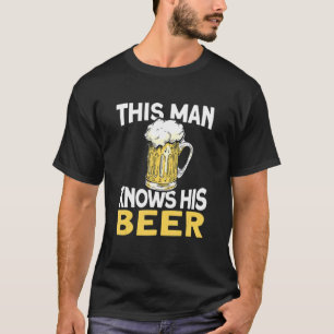 Camiseta Mens This Man Knows His Beer Ipa Craft Beer Brew