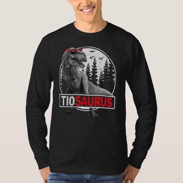 Camiseta Mens Tiosaurus Rex Dinosaur Tio Saurus Da del Padr (Anverso)