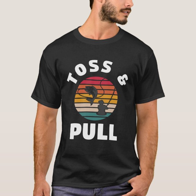 Camiseta Mens Toss And Pull  Fishing  4 (Anverso)