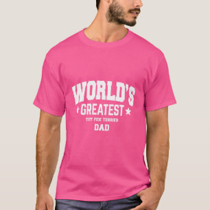 Camiseta Mens Toy Fox Terrier Dog Dad Mascota Tema