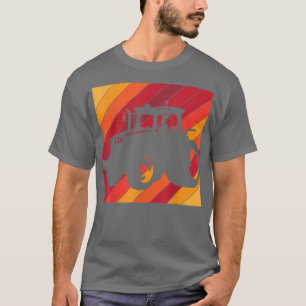 Camiseta Mens tractor driver farmer vintage tractor retro t