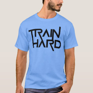 Camiseta Mens TRAIN HARD Gym Fitness Workout Bodybuilding M