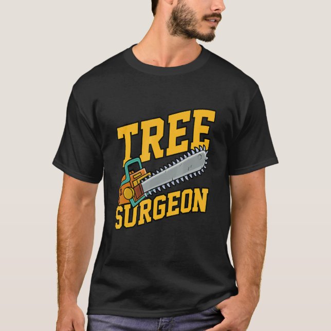 Camiseta Mens Tree Surgeon Working Crafting Handyman Mechan (Anverso)