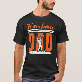 Camiseta Mens Trombone Dad Trombonist Musician Instrumental