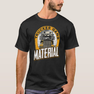 Camiseta Mens Trucker Gang Material Gran Conductor De Camió