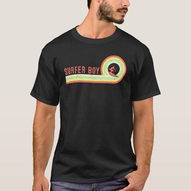 Camiseta Mens Tu Surfer Boy Wave Surfing Surf Beach Vestuar (Anverso)