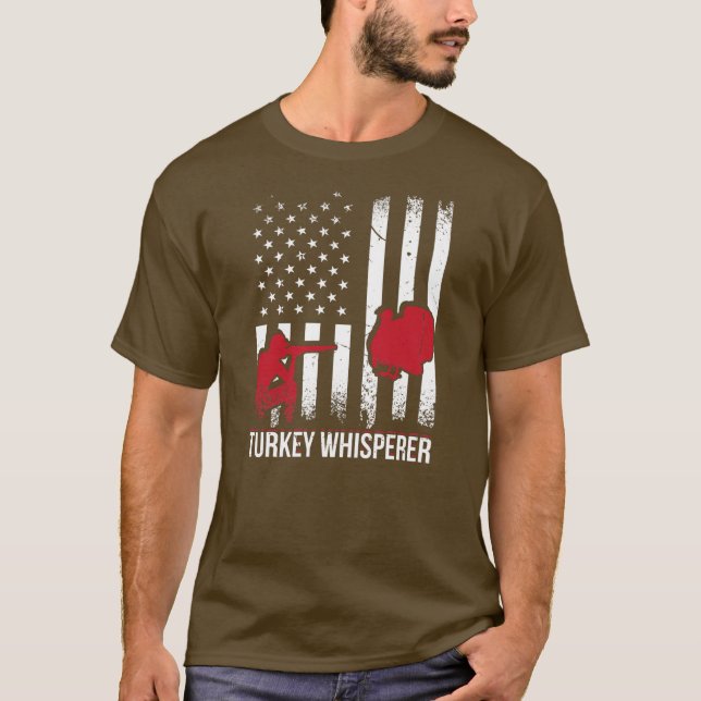 Camiseta Mens Turkey Whisperer Turkey Hunter Loves Hunting (Anverso)