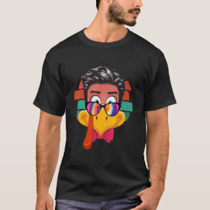 Camiseta Mens Turquía Cara muchacho gafas de sol corbata da