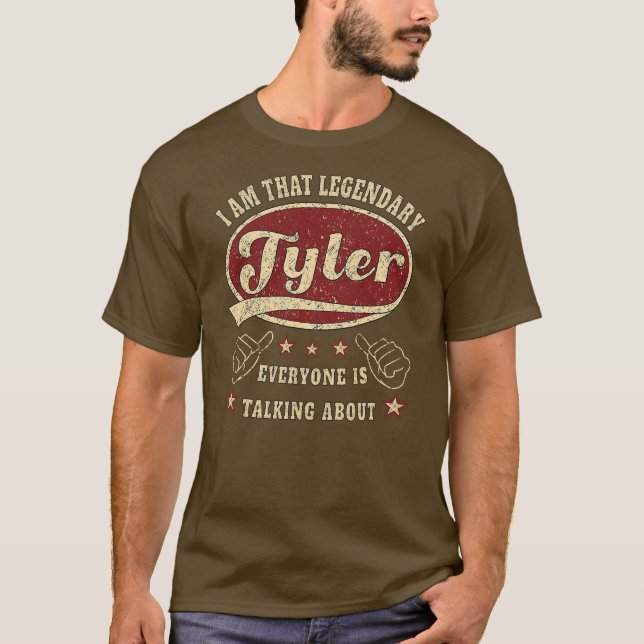 Camiseta Mens Tyler Soy Ese Legendario Tyler (Anverso)
