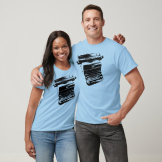 Camiseta Mens Typewriter Vintage Style Tee