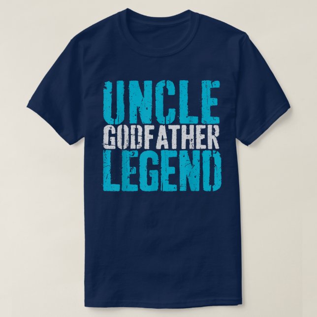 Camiseta Mens Uncle Godfather Leyenda (Diseño del anverso)