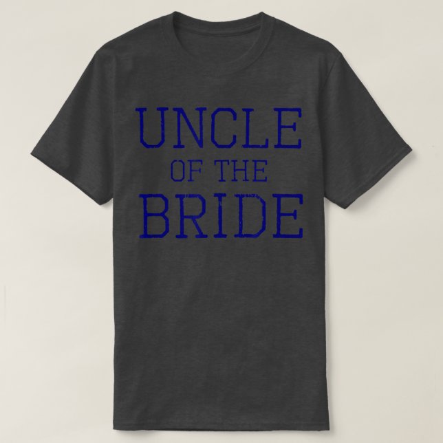 Camiseta Mens Uncle of the Bride  Coordinating Wedding Part (Diseño del anverso)