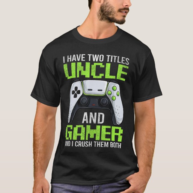 Camiseta Mens Uncle Video Game Gamer Funnyshirts Men Gaming (Anverso)