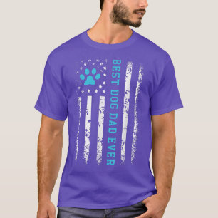 Camiseta Mens USA Bandera Mejor Perro Papá Noel Americano