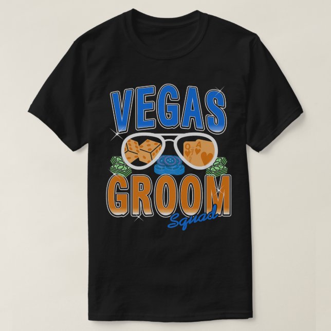 Camiseta Mens Vegas Groom Squad Bacheler (Diseño del anverso)