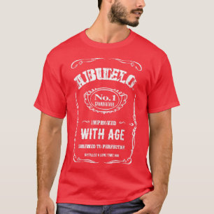 Camiseta Mens Vintage Abuelo Abuelo Hispano
