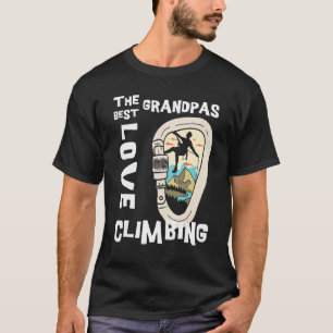 Camiseta Mens Vintage Climbing Carabiner Best Grandpas Love