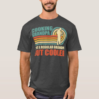 Camiseta Mens Vintage Cooking Grandpa Like A Regular Grandp