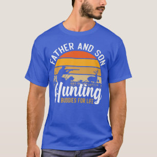 Camiseta Mens Vintage Father and Son Hunting Buddies For Li