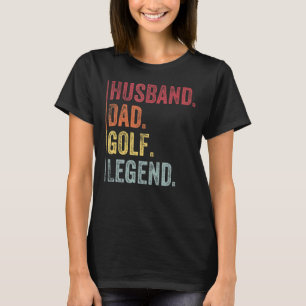 Camiseta Mens Vintage Husband Dad Leyenda De Golf Para Padr