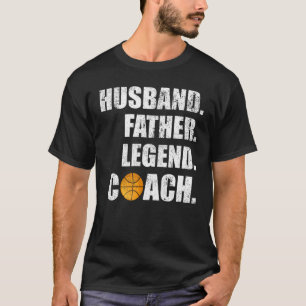 Camiseta Mens Vintage Husband Padre Leyend Netball Coach F
