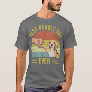 Camiseta Mens Vintage Mejor Beagle Dad Nunca Pump Funny