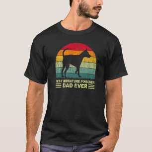 Camiseta Mens Vintage Mejor Ministra Pinscher Dad Siempre G