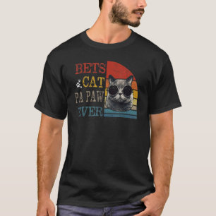 Camiseta Mens Vintage Mejor Pata De Gato Pa Paw De Gato Pa