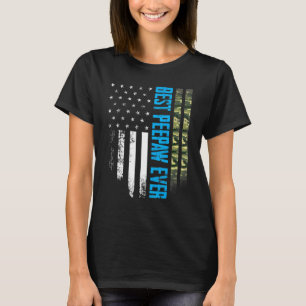 Camiseta Mens Vintage Mejor Peepaw Nunca Camo Bandera Ameri