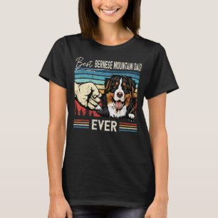 Camiseta Mens Vintage Mejor Perro De Montaña Bernés Para Fa