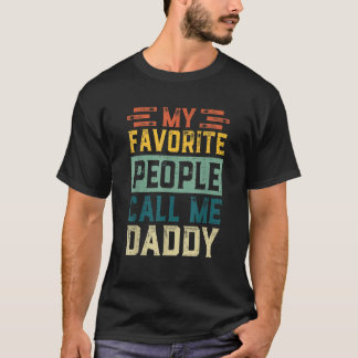 Camiseta Mens Vintage Mi Gente Favorita Me Llama Papi Fat