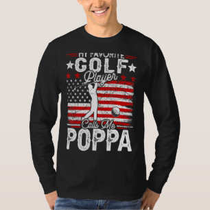 Camiseta Mens Vintage Mi Jugador De Golf Favorito Me Llama