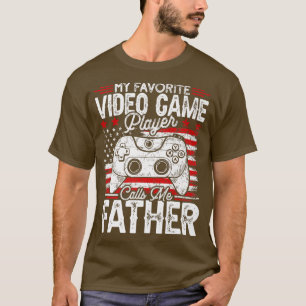 Camiseta Mens Vintage My Favorite Video Game Player Calls M