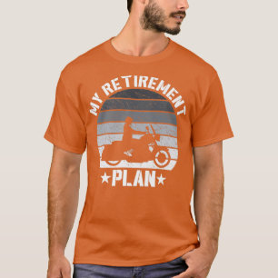 Camiseta Mens Vintage Retirement Plan Funny Motorcycle Love