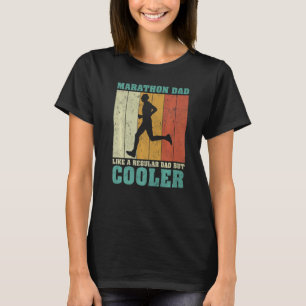Camiseta Mens Vintage Retro Marathon Dad Like A Regular Dad
