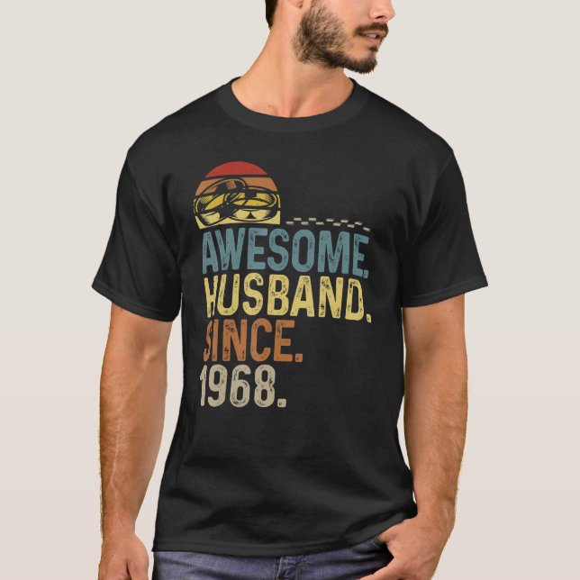 Camiseta Mens Vintage Rings Wedding Anniversary Awesome Hus (Anverso)