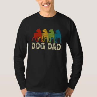 Camiseta Mens Vintage Rottweiler Dog Dad Father's Day Pet