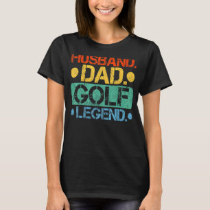 Camiseta Mens Vintage Style Husband Dad Golf Leging Golfing